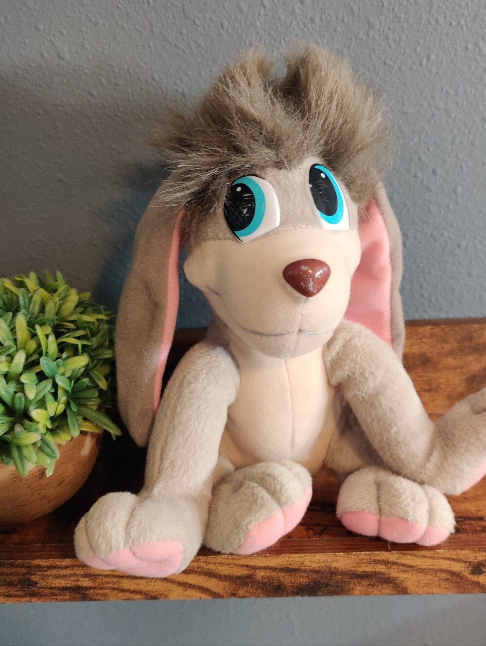 Vintage Anastasia Pooka Plush Puppy Dog Stuffed Animal Kids Toy 1997 Fox 8"